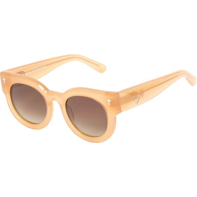 Valley Eyewear A Dead Coffin Club, Peach/Brown Gradient Lenses