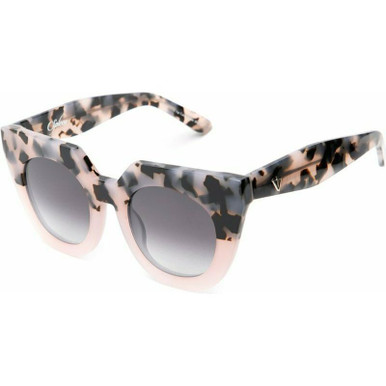 Valley Eyewear Spleen - Baby Pink Tort/Grey Gradient Lenses