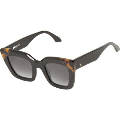 Valley Eyewear Brigada - Black and Tort/Grey Gradient Lenses