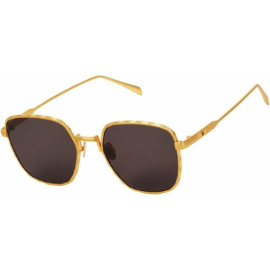 Valley Eyewear Dotan, Brushed Gold/Grey Lenses