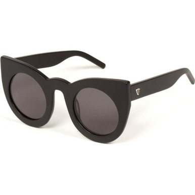 Valley Eyewear Wolves - Matte Black/Grey Lenses