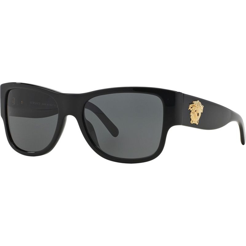 Buy The Versace Ve4275 Blackgrey Sunglasses Afterpay