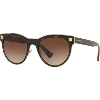 Versace VE2198, Dark Havana/Brown Gradient Lenses