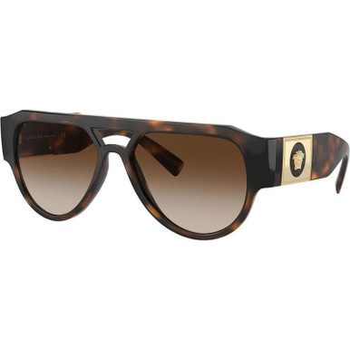 Versace VE4401 - Havana/Dark Brown Gradient Lenses