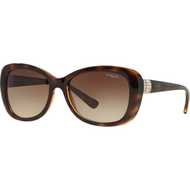 Vogue Eyewear VO2943SB, Tort/Brown Gradient Lenses