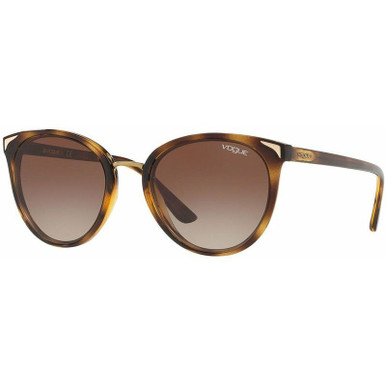 Vogue Eyewear VO5230S - Dark Havana/Brown Gradient Lenses