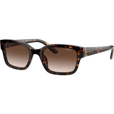 Vogue Eyewear VO5357S - Dark Havana/Brown Gradient Lenses