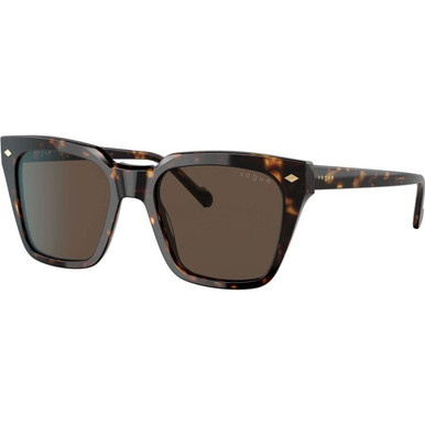 Vogue Eyewear VO5380S - Dark Havana/Dark Brown Lenses