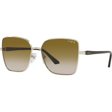 Vogue Eyewear VO4199S, Pale Gold/Brown Gradient Lenses