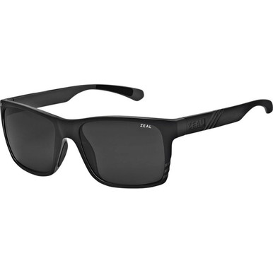 Zeal Optics Brewer - Matte Black/Dark Grey Polarised Lenses