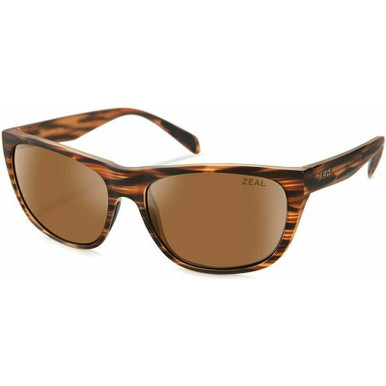 Zeal Optics Quandary - Matte Woodgrain/Copper Polarised Lenses