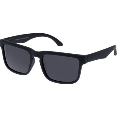Cancer Council Homebush - Black Rubber/Smoke Polarised Lenses