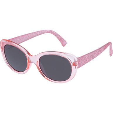 Cancer Council Kids Cheetah - Kids, Pink Glitter/Smoke Polarised Lenses