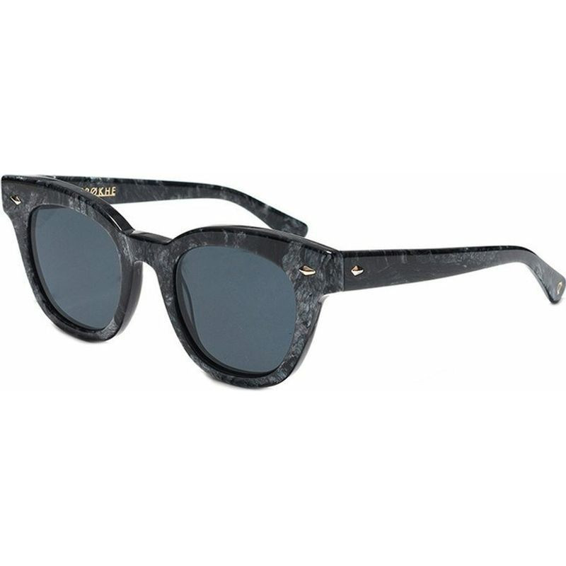 Epokhe Dylan Zero Polished Black Marble/Black Sunglasses