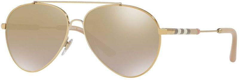 Burberry BE3092Q Light Gold/Light Brown Gradient Gold Mirror  display picture 1