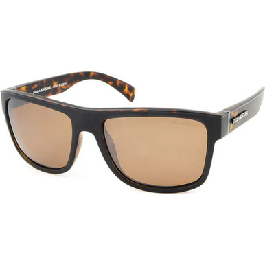 Polasports Mobster - Matte Tortoise/Brown Polarised Lenses