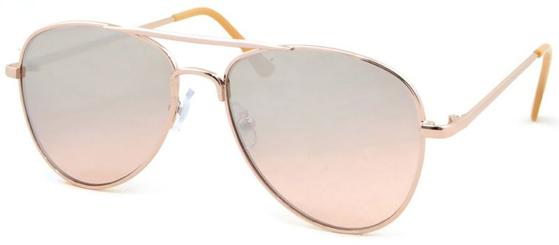 JS Eyewear 5091 Gold/Grey Pink Gradient Lenses