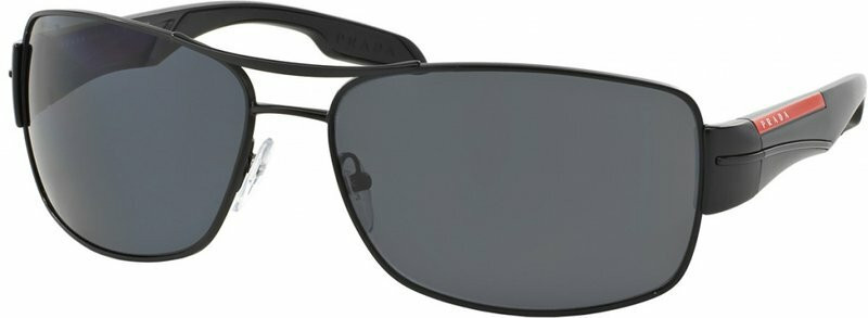 Prada Linea Rossa PS53NS Demi Shiny Black/Grey Polarised Lenses
