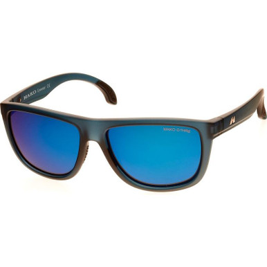 Tidal - Matte Blue Transparent/Blue Mirror Brown HDIR Polarised Glass Lenses