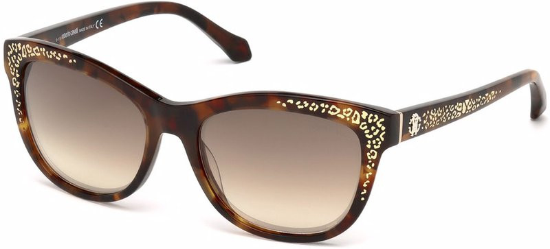 Roberto Cavalli Tortoiseshell Sunglasses with Brown Gradient Lenses Roberto Cavalli Tortoiseshell Oversized Sunglasses | Brown  main image 3