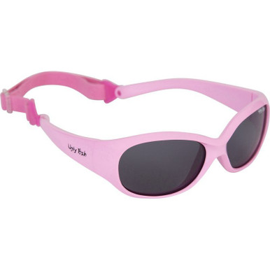 PB001 ANKLE BITERS - Pink/Smoke Polarised Lenses