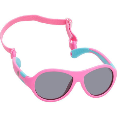 Ugly Fish Kids PKR122 RETRO, Pink/Smoke Polarised Lenses