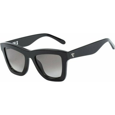 Valley Eyewear DB II, Black/Grey Gradient Lenses