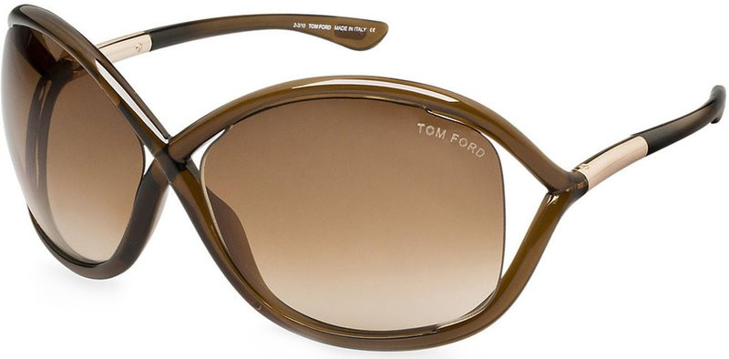 Tom Ford Whitney Transparent Brown/Brown Gradient Sunglasses