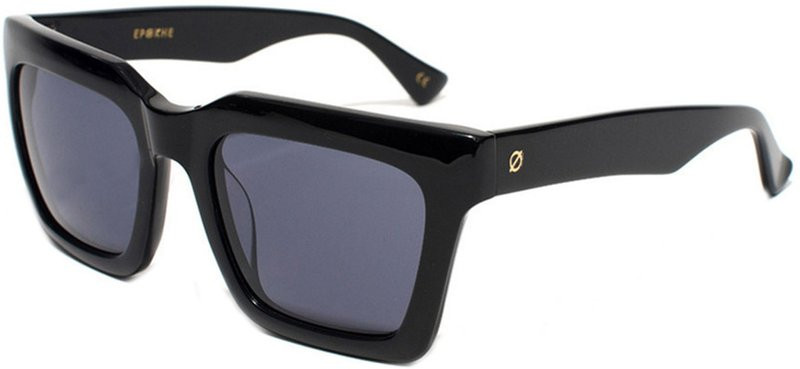 Black and gold Boris sunglasses, grey lenses