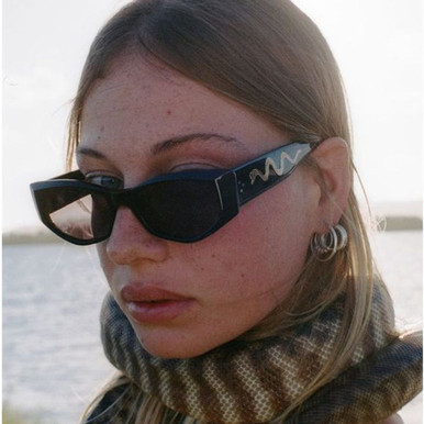 Shop the Epokhe Guilty Sunglasses Polished Black/Black