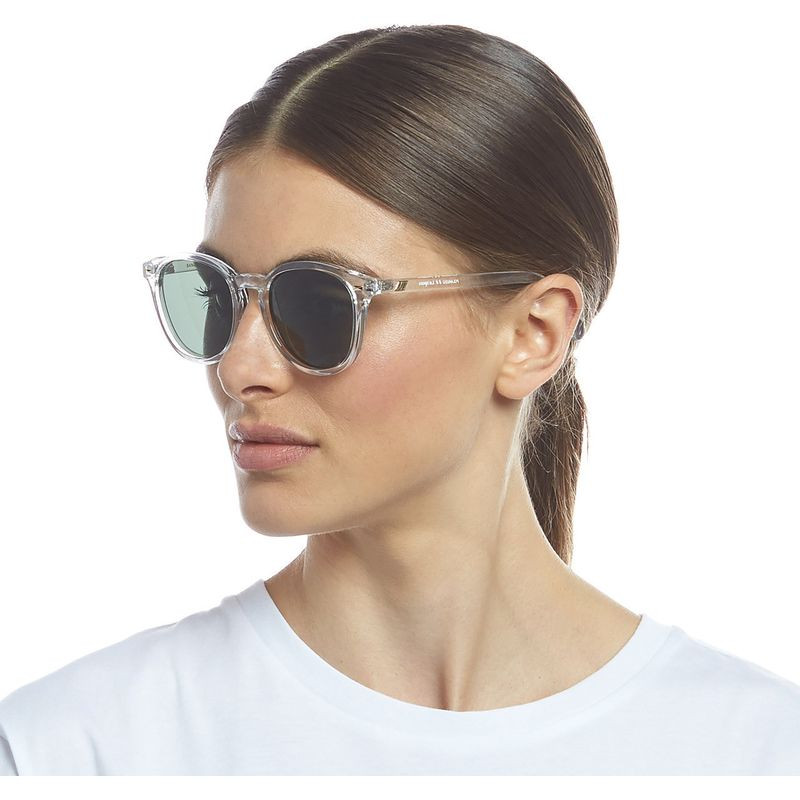 Shop the Le Specs Bandwagon Crystal Clear Khaki Polarised