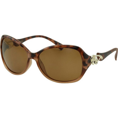 JS Eyewear Heena - Brown Tort/Brown Polarised Lenses