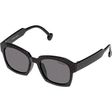 Cancer Council Kids Wombat - Kids - Black Polkadot/Smoke Polarised Lenses