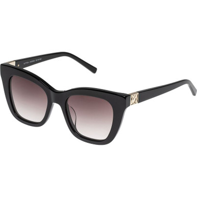 Oroton Sutton - Black/Warm Smoke Gradient Lenses