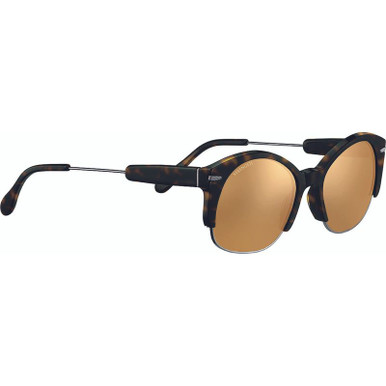 Serengeti Vinita, Dark Tortoise and Shiny Gunmetal/Drivers Gold Photochromic Polarised Glass Lenses