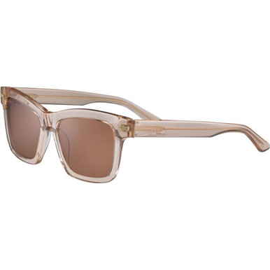 Serengeti Winona - Shiny Crystal Pink Champagne/Drivers Photochromic Polarised Glass Lenses