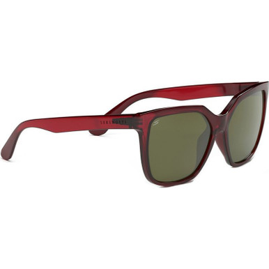 Serengeti Wakota, Shiny Crystal Burgundy/555nm Saturn Photochromic Polarised Lenses