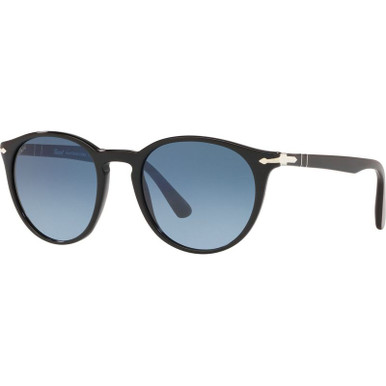 Persol PO3152S, Black/Azure Blue Gradient Glass Lenses