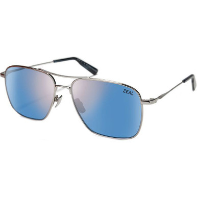 Pescadero - Silver/Horizon Blue Polarised Lenses