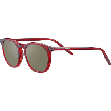 Arlie - Red Streaky/555nm Photochromic Polarised Glass Lenses