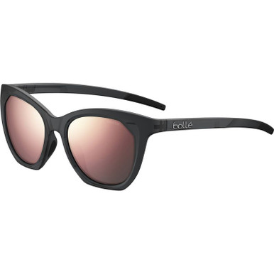 Matte Crystal Black/HD Brown Pink Mirror Polarised Lenses