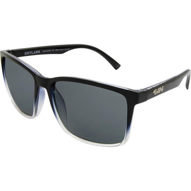 SIN Eyewear Skylark, Black and Clear/Smoke Polarised Lenses