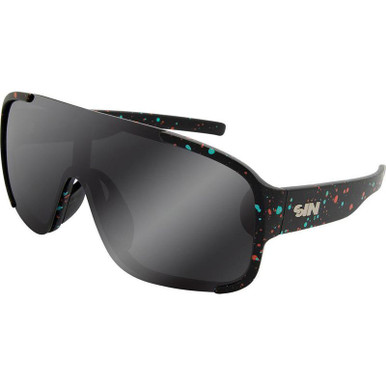 Black Cosmic/Smoke flash Polarised Lenses