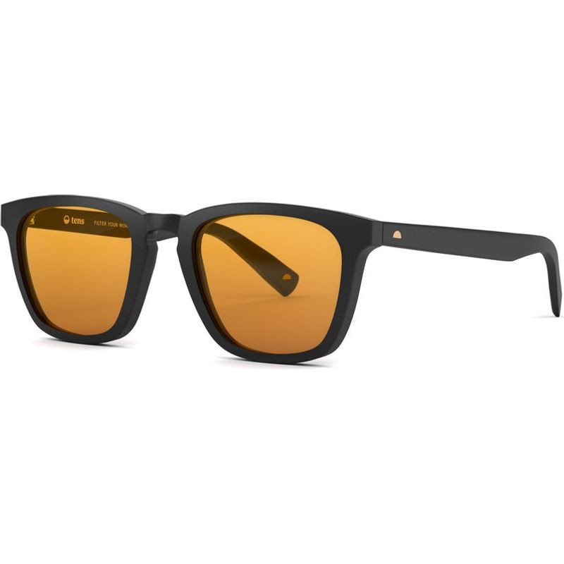 Tens Weston Matte Black Spectachrome lenses Afterpay