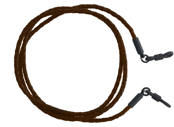 Accessories Leather Woven Cord Dark Brown