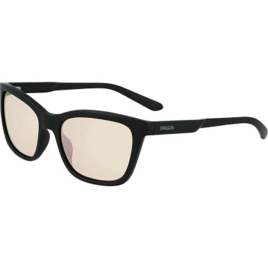 Dragon Eyewear Bayou - Matte Black/Rose Gold Ionised LL Lenses