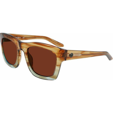 Dragon Eyewear Waverly, Brown and Teal/Copper Ionised LL Lenses