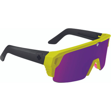 Monolith 5050 - Matte Neon Yellow/Happy Bronze Purple Spectra Mirror Lenses