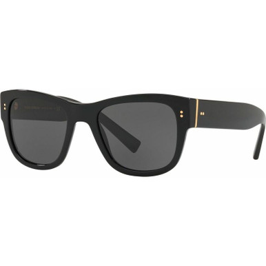 Dolce & Gabbana DG4338 - Black/Dark Grey Lenses