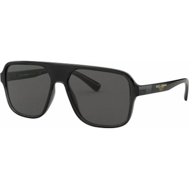 DG6134 - Transparent Grey and Black/Dark Grey Polarised Lenses